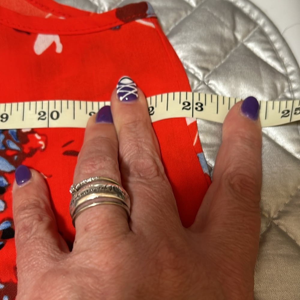 Vibrant Floral Tank Top With Adjustable Spaghetti… - image 5